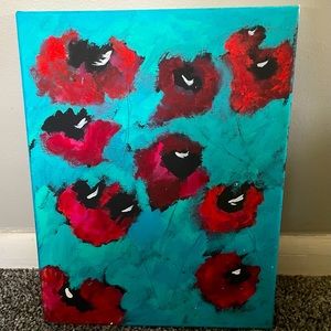 Hand painted on canvas